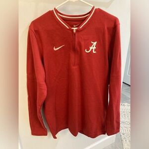 Nike Alabama Crimson Tide Quarter Zip Pullover Size Medium